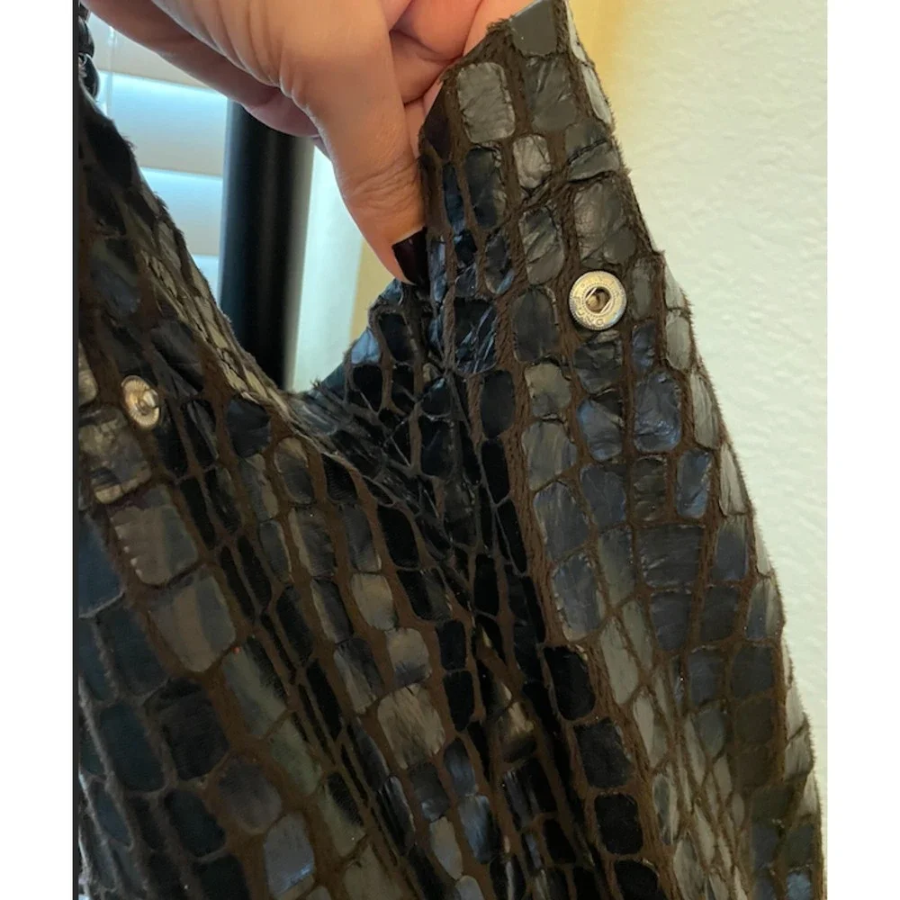 Hobo Faux Leather Chain Straps Bag